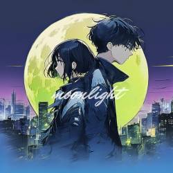 Cover image for the single moonlight (Remixing) by Saoriiiii, さおり凛ね, 東京に静寂を