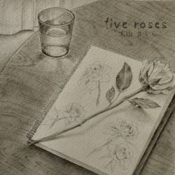 Cover image for the single five roses by Sakura Motoyama