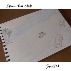 Cover image for the single sunset by space fun club