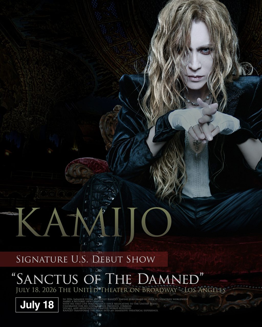 KAMIJO Signature U.S. Debut Show “SANCTUS OF THE DAMNED”