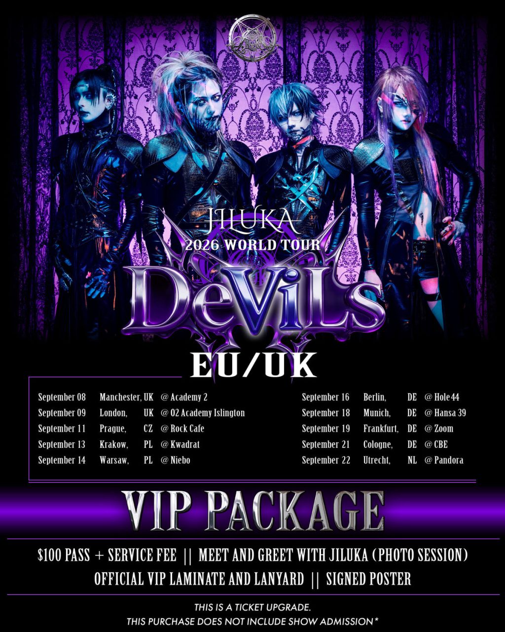 JILUKA 2026 WORLD TOUR 「DeViLs」 — EU/UK