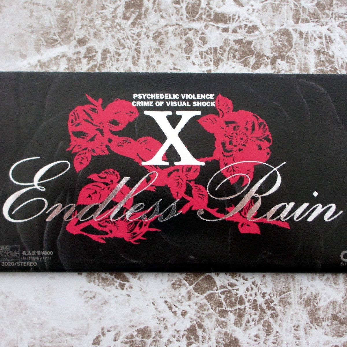 Cover of X's 1989 single ENDLESS RAIN.