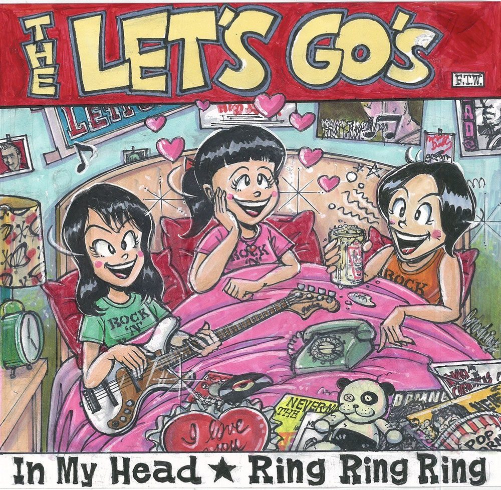 Artwork for In My Head / Ring Ring Ring by THE LET'S GO's.