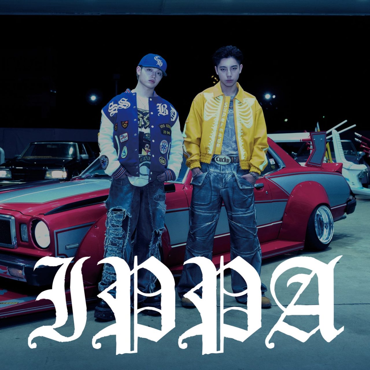 Official IPPA digital single cover with RYUKI and GOICHI beside a custom car