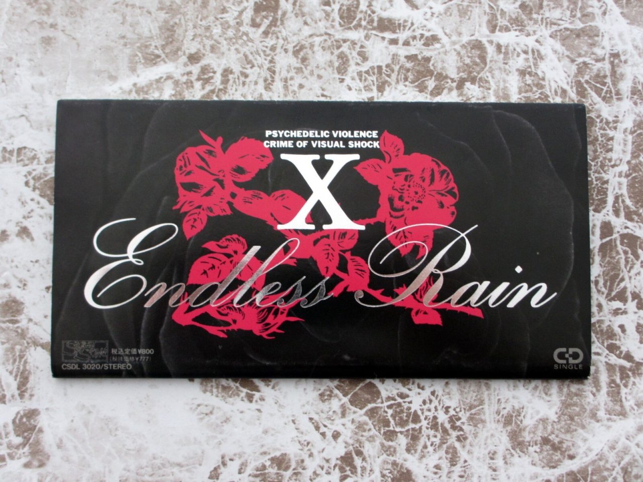 Cover of X's 1989 single ENDLESS RAIN.